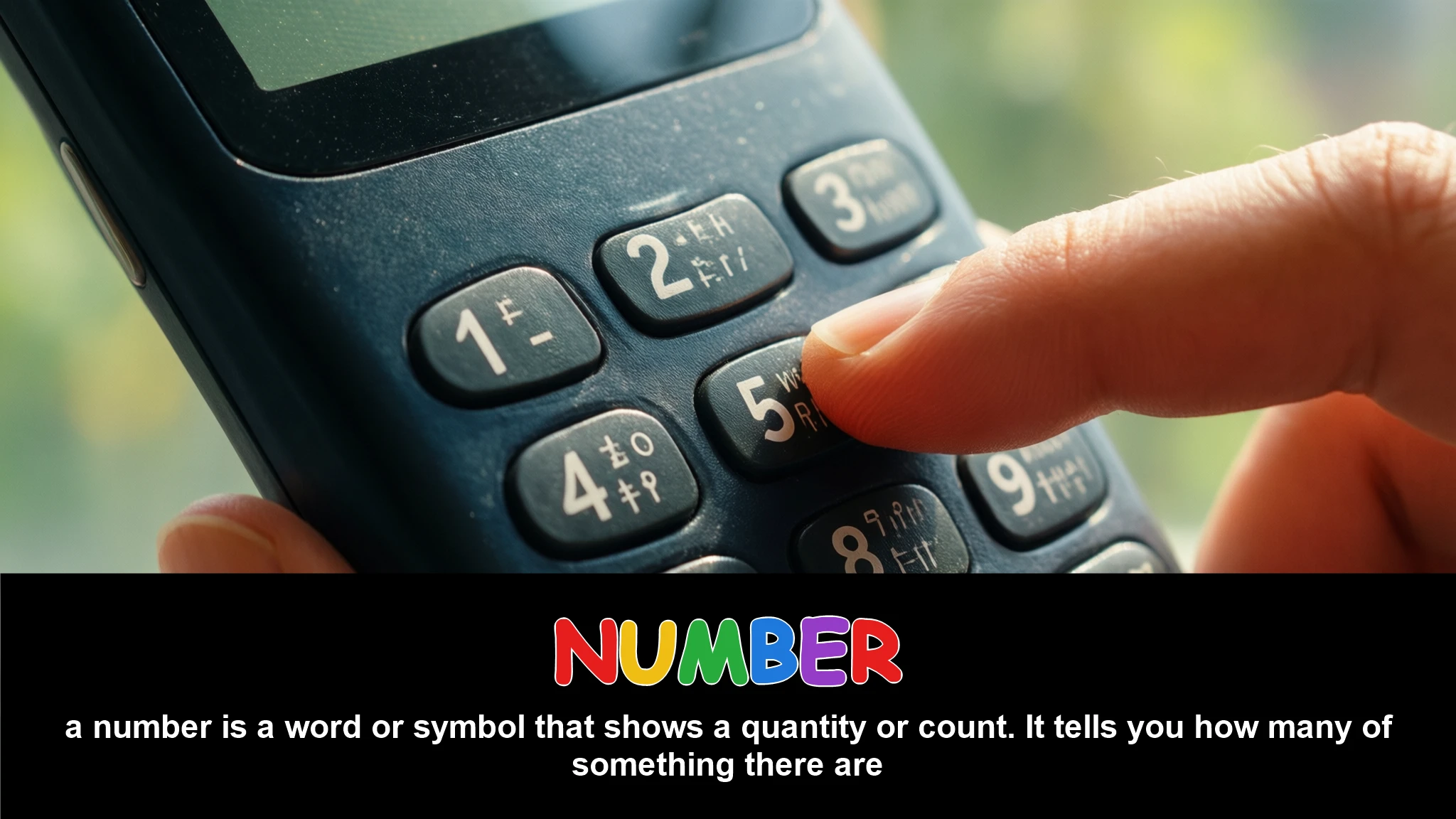 English Illustration for number